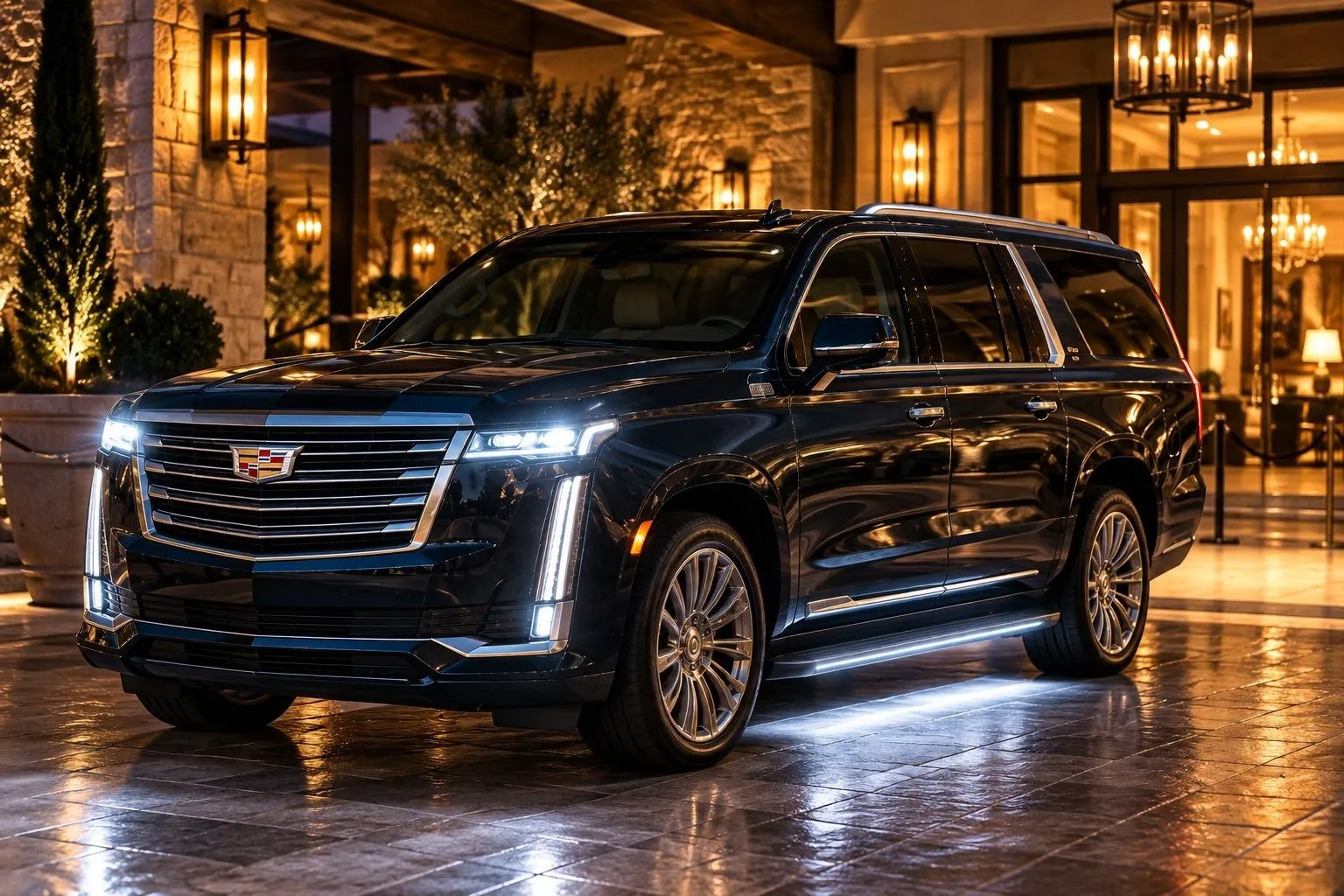 Cadillac Escalade ready for private chauffeured service Cadillac Escalade ready for private chauffeured service